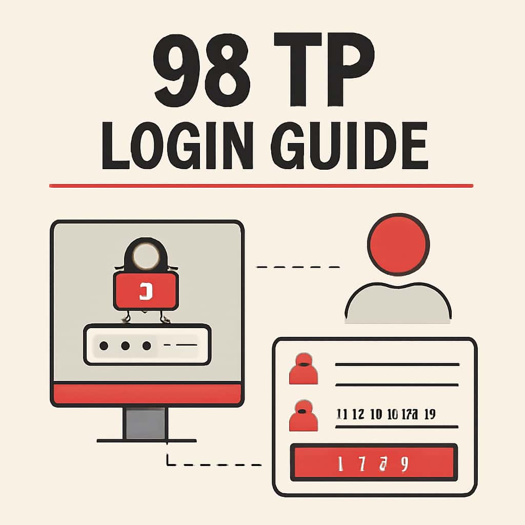 An educational diagram related to the 98 TP login process.