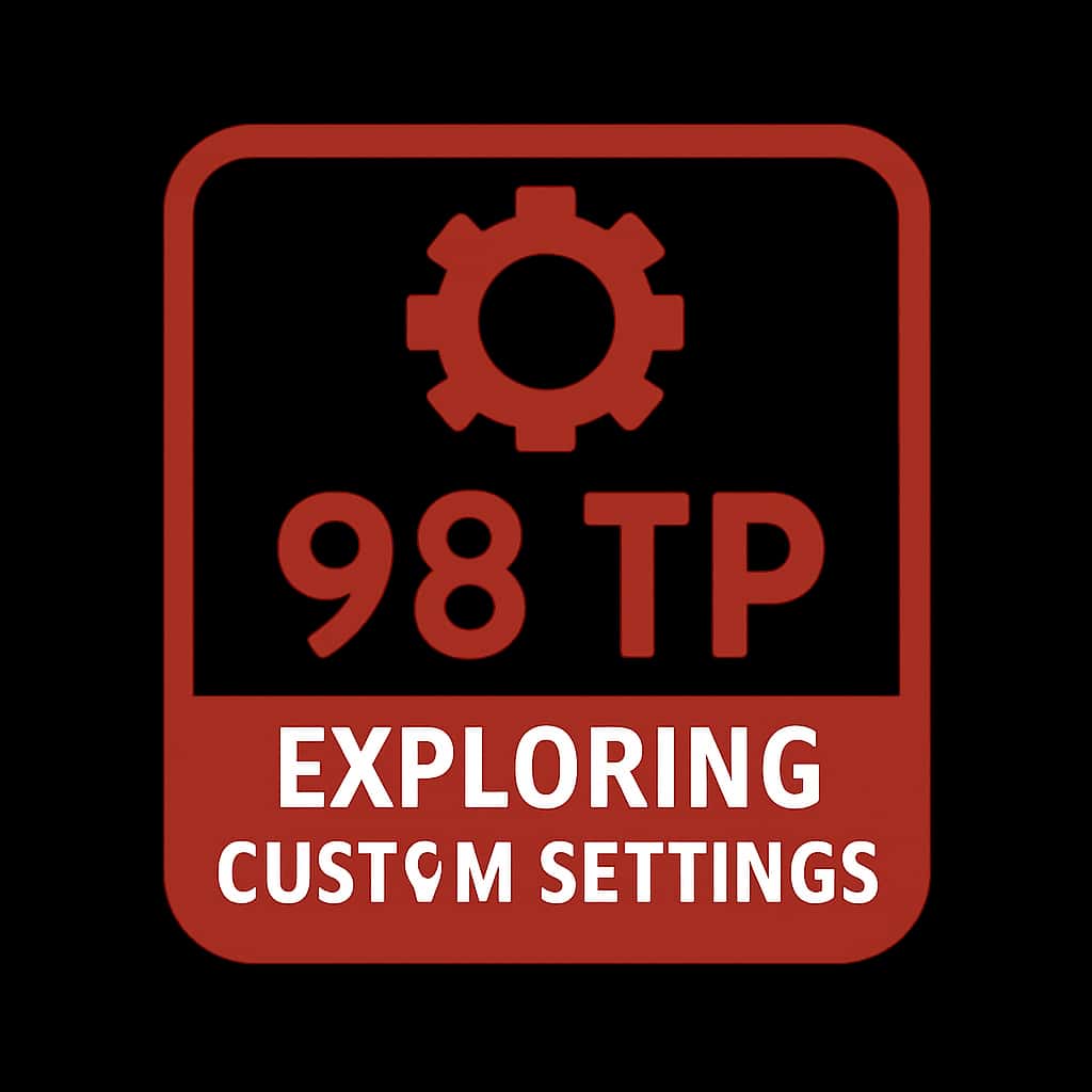 An icon depicting 98 TP customization settings.