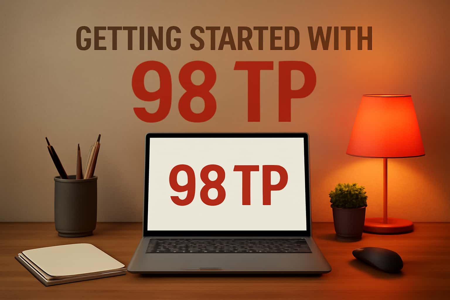 A neutral scene illustrating the process of getting started with 98 TP.