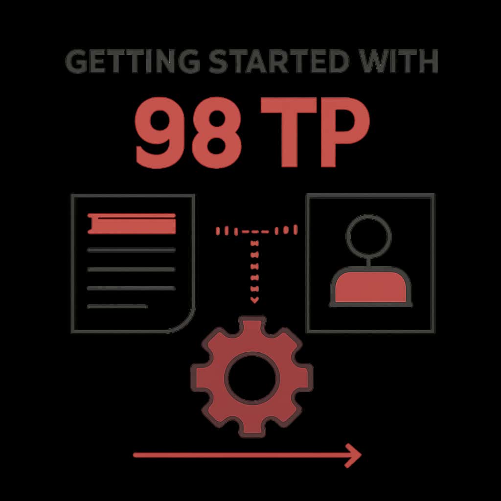 An educational illustration for the Getting Started with 98 TP section.