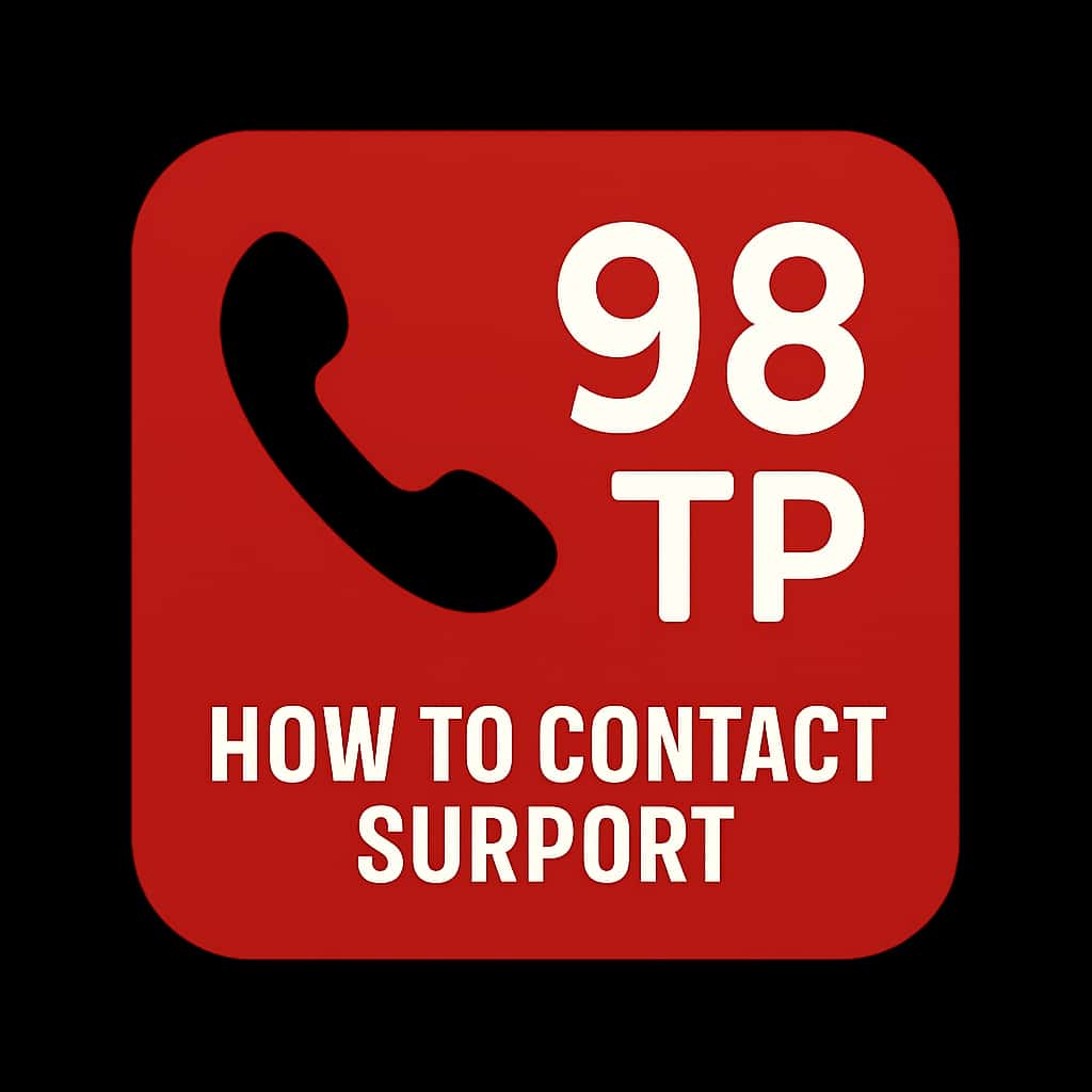 A professional badge design for 98 TP Support.